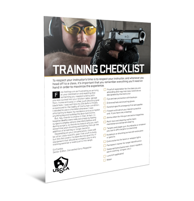 Training Checklist COVER
